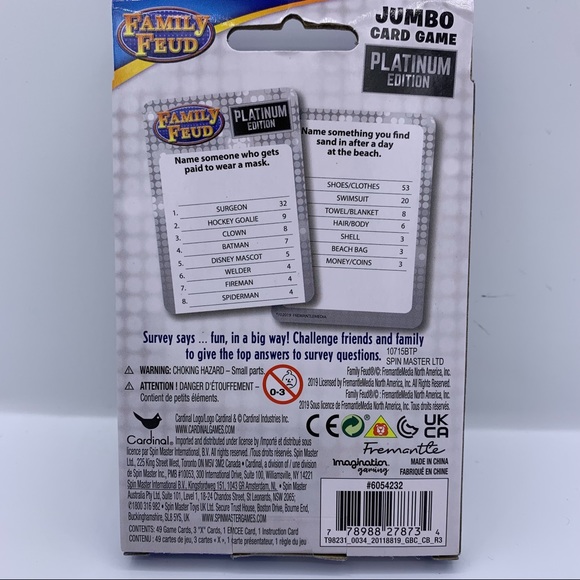 Family Feud 49playing cards - Picture 4 of 6